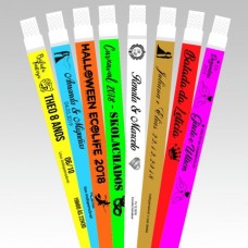 Pulseira de Plástico para Festas e Eventos PVC Soft Econômica - Personalizada com Lacre Adesivo
